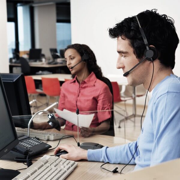 2er Set Ersatz-Ohrpolster Für Jabra Biz 2300 Headset – Kunstleder Mit Schaumstoff, Einfacher Wechsel